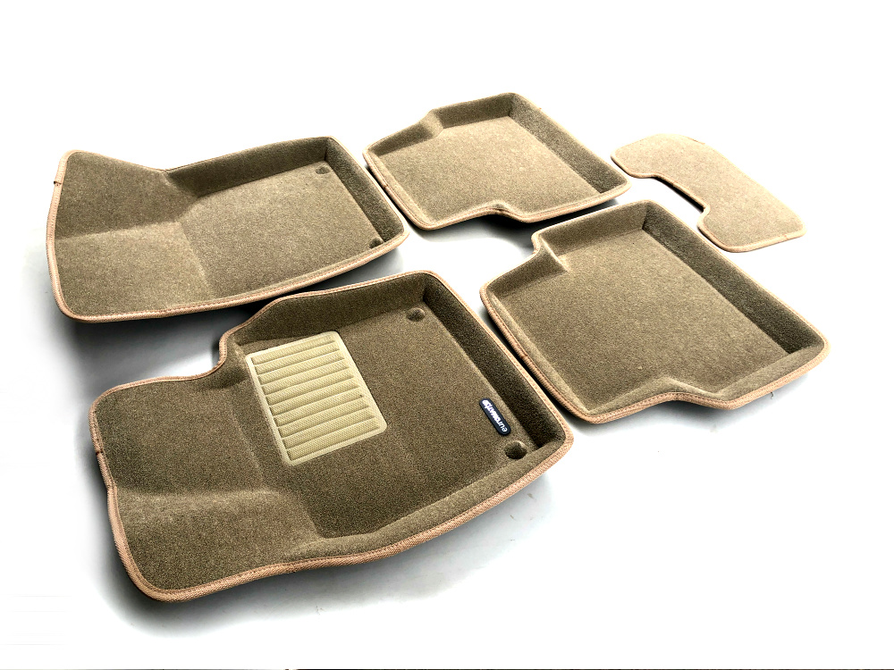 Коврики салона текст. 3D euro-std VOLKSWAGEN Tiguan (2008-2015) (БЕЖ) (EMC3D) NP
